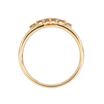 Load image into Gallery viewer, 14K Solid Gold Three Rows Eternity Diamond Ring.