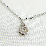 Load image into Gallery viewer, NT112825. 14K Solid Gold Diamond Drop Dangle Necklace