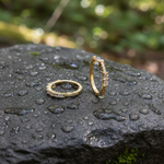 Load image into Gallery viewer, EHC57035. 14k Solid Gold Diamond Oval Hoops