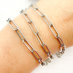Load image into Gallery viewer, Oxidized 925 Sterling Silver Paperclip Chains