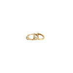 Load image into Gallery viewer, HP400725. 14K Solid Gold Diamond Hoops