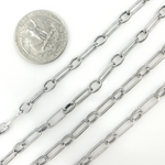 Load image into Gallery viewer, V169OX. Oxidized Sterling Silver Long and Short Link Chain