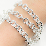 Load image into Gallery viewer, Sterling Silver Smooth Oval Hollow Cable Chain