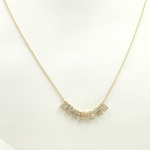 Load image into Gallery viewer, OJ30069. 14K Solid Gold Necklace With 7 Rectangles in the Center