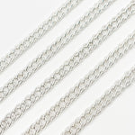 Load image into Gallery viewer, Shop Now Silver Double Curb Chain
