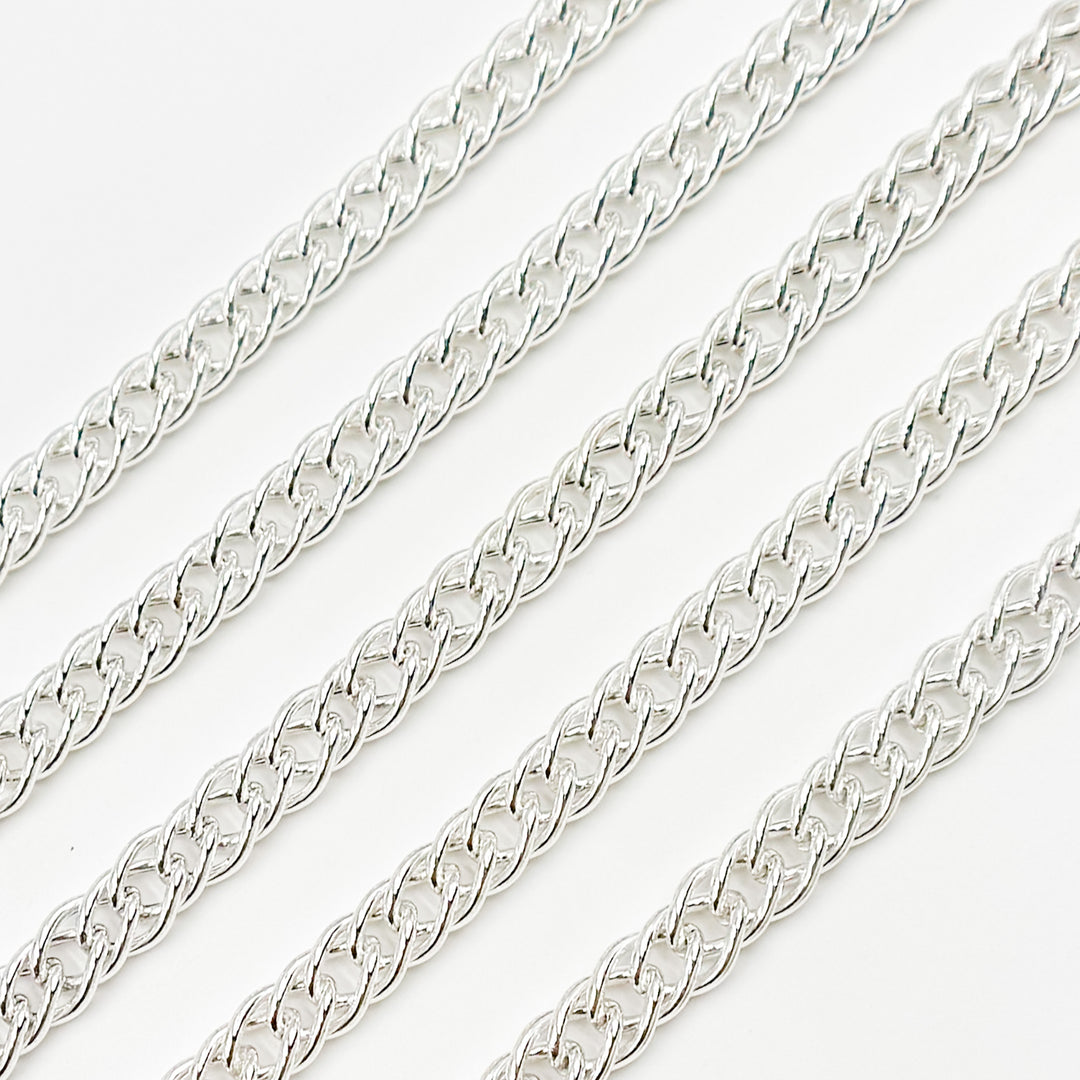 Shop Now Silver Double Curb Chain