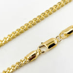 Load image into Gallery viewer, 100HVI2004000. 14K Solid Yellow Gold Franco Hollow Chain Necklace