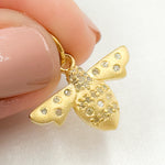 Load image into Gallery viewer, Shop NOw Diamond Sterling Silver Bee Pendant