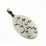 Load image into Gallery viewer, Diamond Sterling Silver Oval Pendant