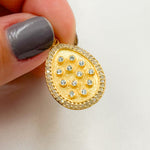 Load image into Gallery viewer, Silver Drop Pendant with Gemstone