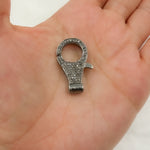 Load image into Gallery viewer, Diamond & Sterling Silver Round Trigger Clasp