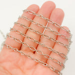 Load image into Gallery viewer, Sterling Silver Smooth Long and Short Link Chain