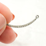 Load image into Gallery viewer, DC071. Diamond Sterling Silver Bar Pendant