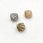 Load image into Gallery viewer, DC599. Diamond & Sterling Silver Rhombus Shape Bead