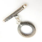 Load image into Gallery viewer, Buy Black Rhodium Sterling Silver Toggle Clasp
