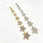 Load image into Gallery viewer, Shop Diamond Sterling Silver 6 Stars Long Pendant