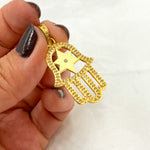 Load image into Gallery viewer, DP597. Diamond & Sterling Silver Star Hamsa Pendant