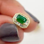 Load image into Gallery viewer, Gold Diamond and Gemstone Earring