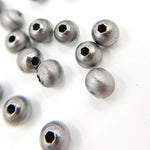 Load image into Gallery viewer, 10MMBRUSHBEADS. 10MM Sterling Silver Seamless Brush Beads
