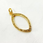 Load image into Gallery viewer, DC861. Diamond Sterling Silver Marquise Shape Pendant