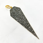 Load image into Gallery viewer, DP053. Diamond & Sterling Silver Arrow Head Pendant