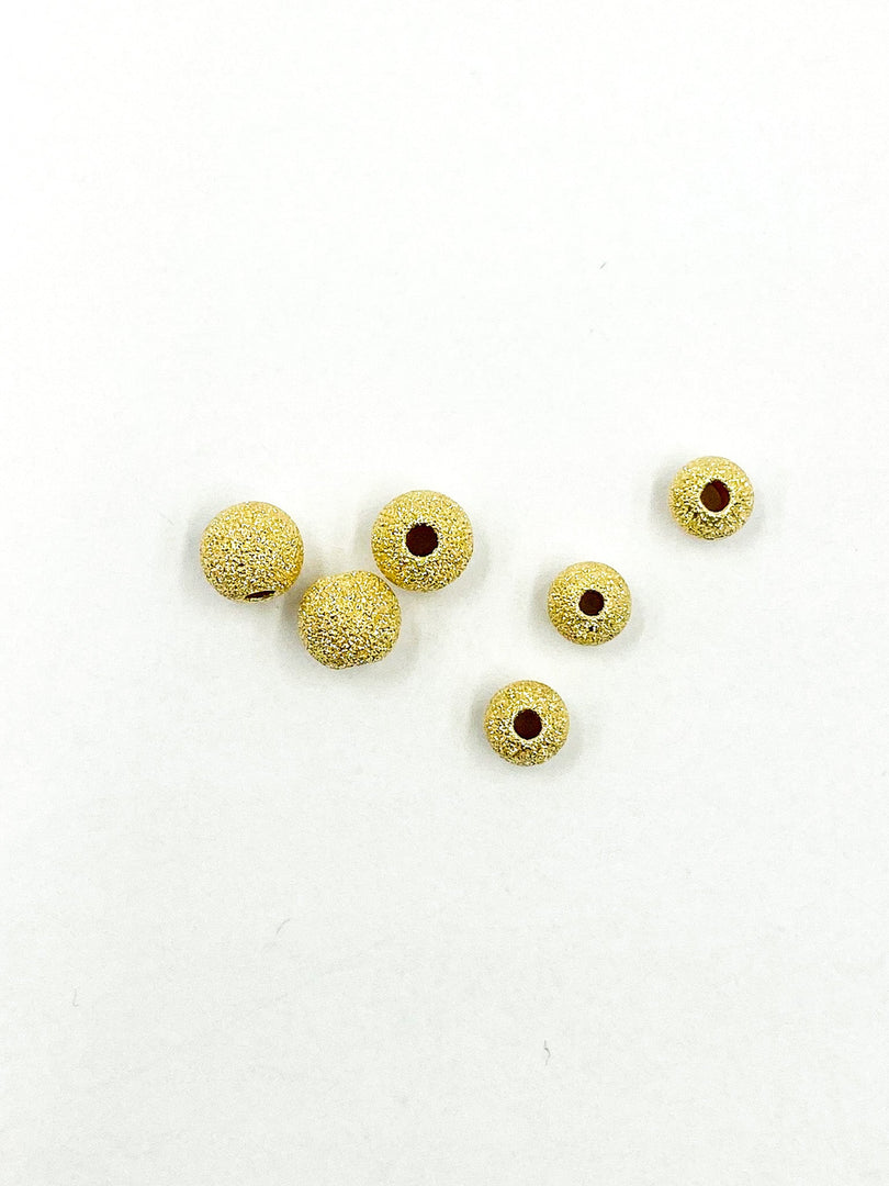Gold Plated 925 Sterling Silver Laser Cut Beads