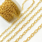 Load image into Gallery viewer, Gold Plated 925 Sterling Silver Textured Oval Link Chains