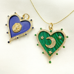 Load image into Gallery viewer, Solid Gold Heart Pendants