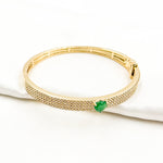Load image into Gallery viewer, Shop Now Solid Yellow Gold with Diamond and Emerald Heart