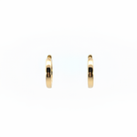 Load image into Gallery viewer, EHD57618. 14k Solid Yellow Gold Diamond Huggie Hoop Earrings