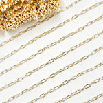 Load image into Gallery viewer, XM/3106XETT. 14k Gold Filled Smooth Paperclip Link Chain