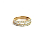 Load image into Gallery viewer, 14K Solid Gold Baguette Diamond Ring.