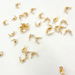 Load image into Gallery viewer, Buy Gold Filled Clamshell Bead Tip with Two Rings