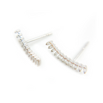 Load image into Gallery viewer, Buy 14K Gold Baguette Diamond Fancy Stud Earrings