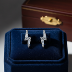 Load image into Gallery viewer, EFB54269. 14K Solid Gold Diamond Ray Studs