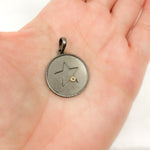 Load image into Gallery viewer, Buy Diamond Silver Round Star Pendants