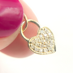 Load image into Gallery viewer, GDP447. 14K Solid Gold Diamond Heart Charm