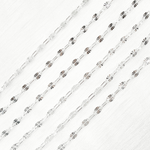 Load image into Gallery viewer, Sterling Silver Diamond Cut Marina & Smooth Oval Link Chains