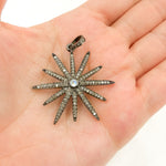 Load image into Gallery viewer, Sterling Silver Star Pendant with Gemstone