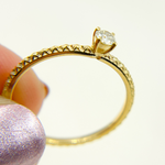 Load image into Gallery viewer, 14K Solid Gold Diamond Ring.