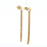 Load image into Gallery viewer, ESN59071MS. 14K Solid Gold Diamond Multi Sapphire Dangle Earrings