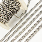 Load image into Gallery viewer, Shop Oxidized Sterling Silver Smooth Curb Chains
