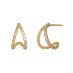 Load image into Gallery viewer, Buy 14K Solid Rose Gold Diamond Stud Earrings