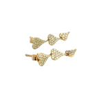 Load image into Gallery viewer, ER416792Y. 14K Solid Gold Diamond Tree Hearts Dangle Earrings