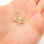 Load image into Gallery viewer, DC397. Diamond Sterling Silver Star Pendant