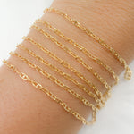 Load image into Gallery viewer, V247GF. 14K Gold Filled Diamond Cut Marina Link Chain