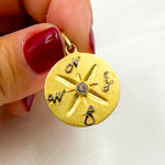 Load image into Gallery viewer, DSP078. Sterling Silver & Gemstone Compass Pendant
