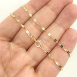 Load image into Gallery viewer, 14K Solid Yellow Flat Marina Link Chain