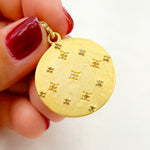 Load image into Gallery viewer, DP349. Diamond Sterling Silver Round Pendant