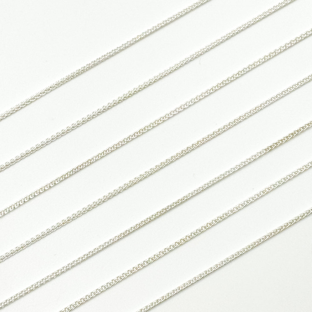 806SS. 925 Sterling Silver Wheat Chain
